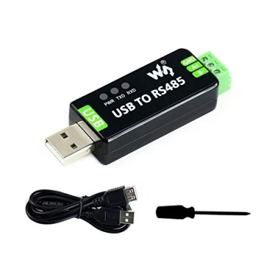 Abbildung von Waveshare Industrial USB to RS485 Converter with original FT232RL 300 921600bps Baudrate Built in Embedded Protection Circuits,Resettable Fuse, ESD Protection, TVS diode
