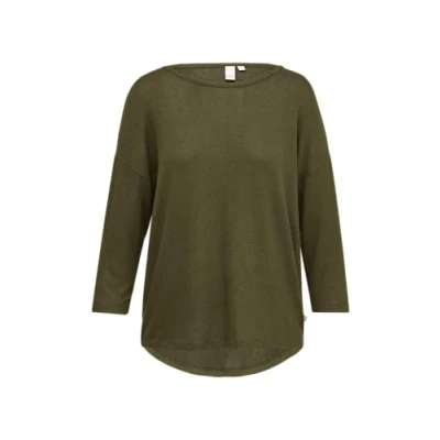 Abbildung von QS Langarmshirt, Damen, Größe: Medium, Tannengrün