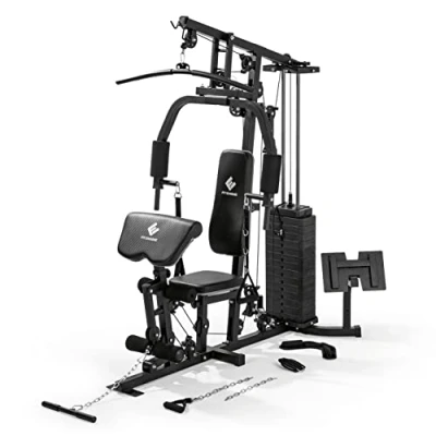 Abbildung von FitEngine Kraftstation Trainingsstation Power &amp; Fitnessstation Homegym, für den ganzen Körper,  Gewichte bis zu 67 kg
