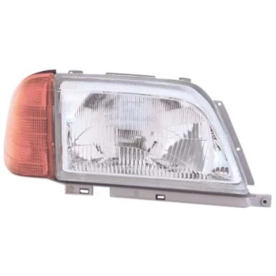 Abbildung von MAGNETI MARELLI 710301090301 Scheinwerfer links H4 Halogen orange mit Blinklicht für Rechtsverkehr Stellmotor LWR MERCEDES BENZ: SL Cabrio