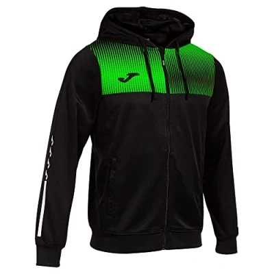 Abbildung von Joma Jacke mit kapuze mann Eco Supernova schwarz neongrün