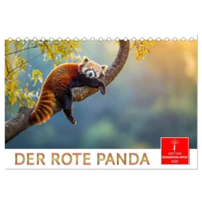Abbildung von Der Rote Panda (Tischkalender 2025 DIN A5 quer), CALVENDO Monatskalender