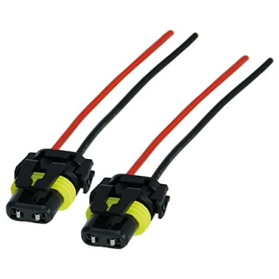 Abbildung von L &amp; P Car Design 2x HB3 HB4 Lampen Stecker Fassung Sockel Lampenfassung Lampensockel Lampenstecker P20d P22d 9005 9006 mit Kabel für Glühlampen Glühbirnen