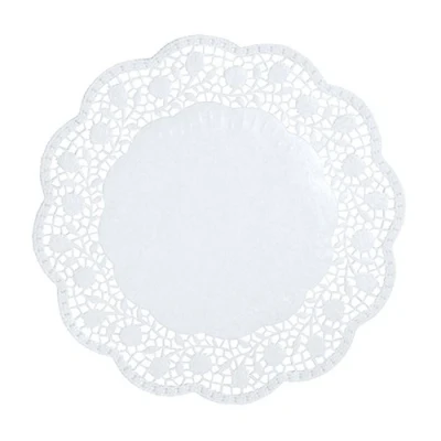 Abbildung von PAPSTAR Modellierwerkzeug 100 Tortenspitzen rund Ø 30 cm weiss