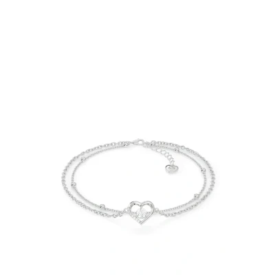 Abbildung von Serasar Heart Fußkettchen, Damen, Größe: One Size, Silber