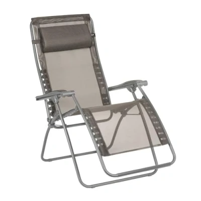 Abbildung von LAFUMA MOBILIER Relaxsessel Zero Gravity RSXA CLIP Klappbarer Liegestuhl für Terrasse und Garten Strapazierfähiges Batyline Gewebe Mehrpositionenliege, Komfortabel, Frankreich Braun Graphit