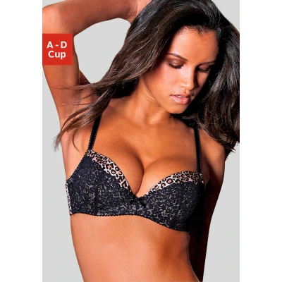 Abbildung von LASCANA Push up BH, mit Leoprint, sexy Dessous