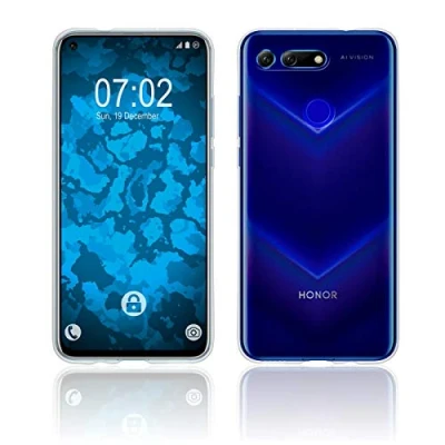Abbildung von PhoneNatic Case kompatibel mit Huawei Honor View 20 Crystal Clear Silikon Hülle transparent Cover