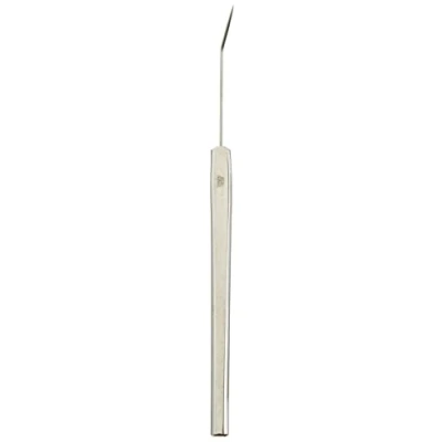 Abbildung von RSG Edelstahl Präpariernadel mit Edelstahlgriff, Gebogen, 50mm Nadel, 150mm Länge
