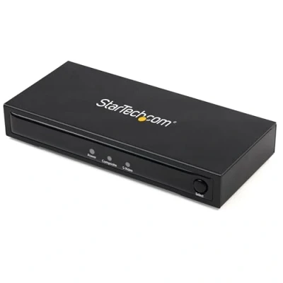 Abbildung von StarTech.com VID2HDCON2 S Video oder Composite zu HDMI Konverter mit Audio (720p, NTSC &amp; PAL, Upscaler, Mac Windows)