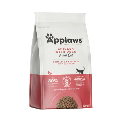 Abbildung von 400 g Applaws Adult Katzenfutter mit Huhn und Ente