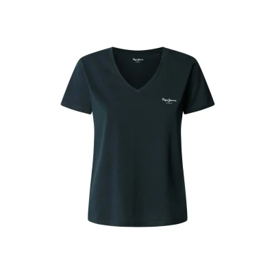 Abbildung von Pepe Jeans Tshirt basic, Damen, Größe: Large, Dulwich blue
