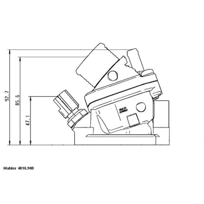 Abbildung von WAHLER 4818.90D Kühlwasserthermostat 90 mit Dichtung VOLVO: S60 I, V70 2, V50