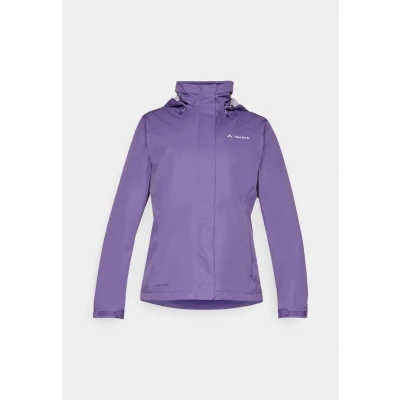Abbildung von VAUDE Regenjacke Damen Escape Bike Light mulberry, wasserfeste Outdoor Jacke, atmungsaktive Fahrradjacke mit Kapuze im Kragen, Klimaschonende Wanderjacke, 34