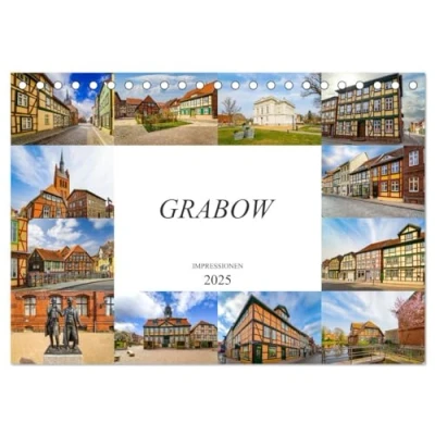 Abbildung von Grabow Impressionen (Tischkalender 2025 DIN A5 quer), CALVENDO Monatskalender