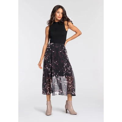Abbildung von Laura Scott Chiffonkleid, mit elegantem Blumen Print NEUE KOLLEKTION