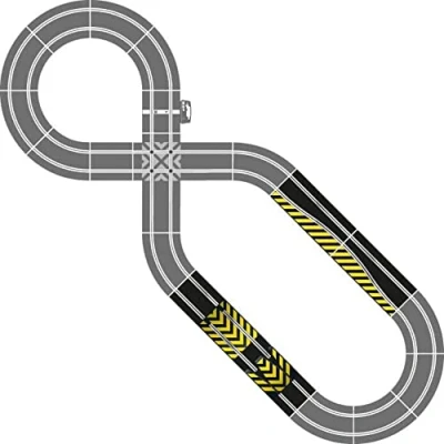 Abbildung von Scalextric Sprung und Side Swipe Zubehör Set, als Ersatz für C8511, Black