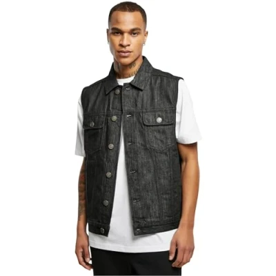 Abbildung von Urban Classics Weste, Herren, Größe: XL, Black washed