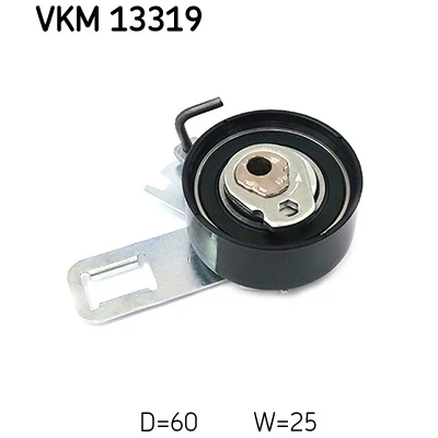 Abbildung von SKF VKM 13319 Spannrolle, Zahnriemen PEUGEOT: 208 I Schrägheck, 2008 Kombi, CITROËN: C3 Aircross 2, III Kasten / OPEL: Grandland X