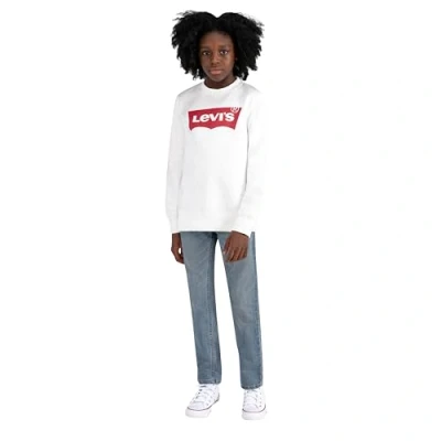 Abbildung von Levi&#039;s Batwing Crewneck Sweatshirt für Kinder, Größe: 110, Marshmallow