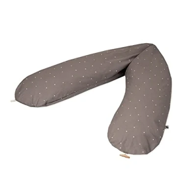 Abbildung von Julius Zöllner Organic Stillkissen ca. 190 cm Füllung 42 Liter EPS Mikroperlen Made in Germany Bezug aus 100% Baumwolle Oeko TEX® Standard 100 Wild Dots
