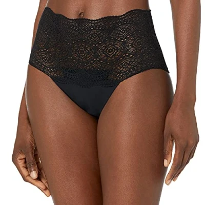 Abbildung von Fantasie Damen Lace Ease Invisible Stretch Full Brief Unterwsche im Bikini Stil, Schwarz, Einheitsgröße