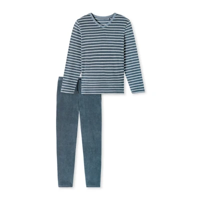 Abbildung von Schiesser Casual Nachtwäsche Set, Herren, Größe: 48, Jeansblau