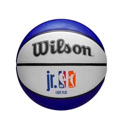 Abbildung von Wilson Basketball, Jr. NBA WNBA DRV Light, Outdoor und Indoor, Größe: 5, Blau/Rot/Weiß