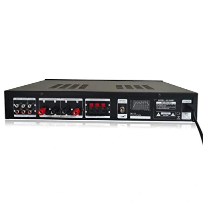 Abbildung von VerstäRker HiFi Digital Amplifier USB Bluetooth Fernbedienung Stereo 5 Kanal Microphone Mini Fm Audio Metall Power VorverstäRker EmpfäNger Music Player LeistungsverstäRker VollverstäRker Radio Black