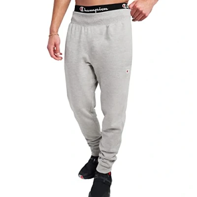 Abbildung von Champion Herren Reverse C33 C50 C500 Ccalça De Trama Reger Versa Perna Esquerda Creverse Weave Jogger, linkes Bein, c Trainingshose, Oxford grau/C Logo, 41 44.5