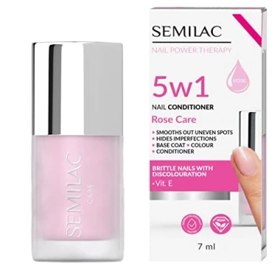 Abbildung von Semilac Nagelconditioner 5in1 Rose Care 7 ml