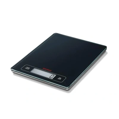 Abbildung von Soehnle Page Profi Digitalwaage für max. 15 kg, digitale Küchenwaage mit großer Wiegefläche und Tara, praktische Haushaltswaage Hold Funktion, Schwarz
