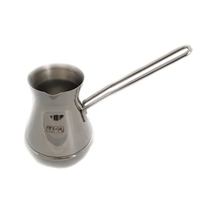 Abbildung von rukauf Türkischer Kaffeekocher Mokkakanne Espressokocher Cezve Dzhesva 700ml komplett aus Edelstahl 1mm