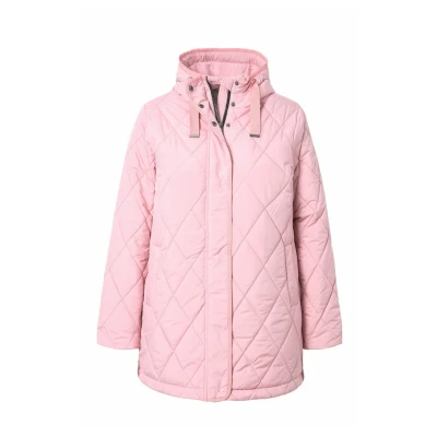 Abbildung von Ulla Popken Hyprar Quilted Wintermantel, Damen, Größe: 42/44, Soft dusty rose