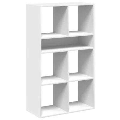 Abbildung von vidaXL Bücherregal Räuchereiche 66x31x80 cm Holzwerkstoff, Lagerschrank, Lagerregal, Aufbewahrungsregal, Bücherregal, Würfel Standregal