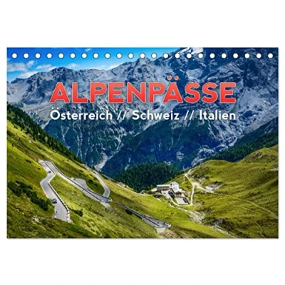 Abbildung von ALPENPÄSSE Österreich Schweiz Italien (Tischkalender 2025 DIN A5 quer), CALVENDO Monatskalender