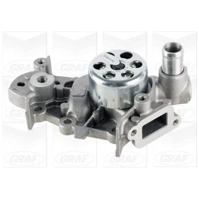 Abbildung von GRAF PA981 Wasserpumpe mit Radiallager, Dichtung mechanisch Stahlblech 56,2 für Zahnriementrieb RENAULT: CLIO 2, TWINGO 1, 3