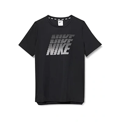 Abbildung von Nike Unisex Kinder Df Breathe Gfx T Shirt, Black/Black/White, 128 EU