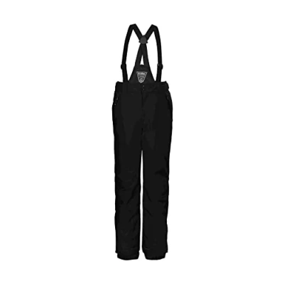 Abbildung von Killtec Mädchen Ksw 77 Grls Pnts Funktionshose Skihose mit abzippbaren Latz Schneefang und Kantenschutz, Schwarz, 152 EU