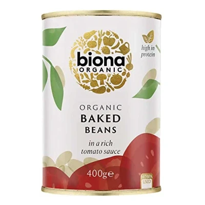 Abbildung von Biona Organic Baked Beans, in Tomatensoße, 400g