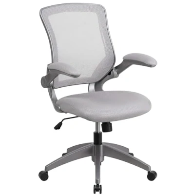 Abbildung von Flash Furniture Bürostuhl, Metall, Grau, 60,9 x 64,1 107,3 cm