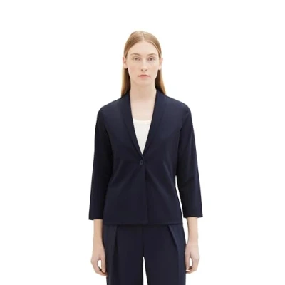 Abbildung von TOM Tailor Basic Blazer, Damen, Größe: Small, Sky captain blue