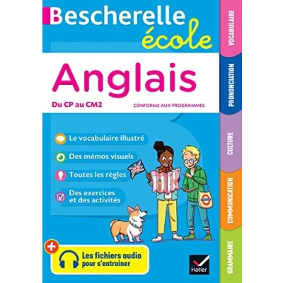 Abbildung von Bescherelle école Anglais (CP, CE1, CE2, CM1, CM2): tout le programme d&#039;anglais à l&#039;école primaire