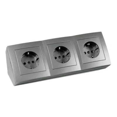 Abbildung von MCPOWER AC Verteilerblock Steckdosenblock Flair, 3 fach, 16A/250V