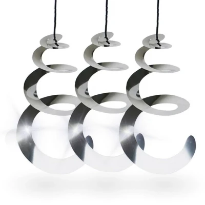 Abbildung von TronicXL Vogelabwehr Windspiel 6X Windspirale Reflektierend Vogelschreck Spirale Tauben