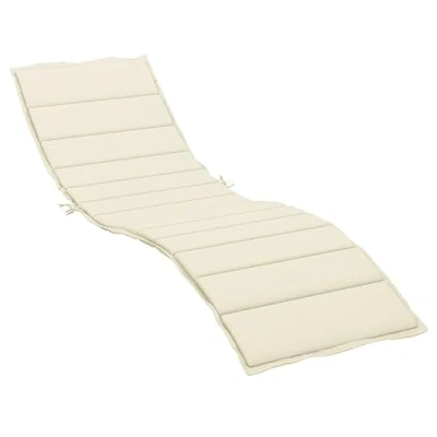 Abbildung von vidaXL Sonnenliege Auflage, Liegenauflage Outdoor, Polster Auflage für Gartenliege Liegestuhl, Polsterauflage, Creme 200x70x3cm Oxford Gewebe