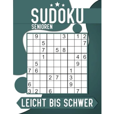 Abbildung von Sudoku Senioren Leicht Bis Schwer mit Lösungen: 200 Großdruck Rätsel, Zeitvertreib für Erwachsene.