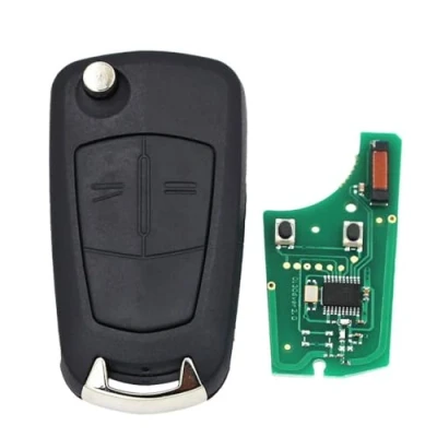 Abbildung von 2 Tasten Autoschlüsselanhänger 433Mhz ID46 PCF7941 Chip für Opel Vauxhall Astra H 2004 2005 2006 2007 2008 2009