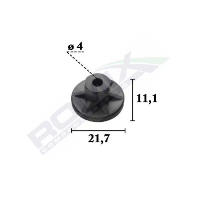 Abbildung von ROMIX C70327 Clip, Zier /Schutzleiste VOLKSWAGEN: Golf 4 Variant, Transporter 5 Bus, Schrägheck, AUDI: A6 C6 Avant, A3 Schrägheck