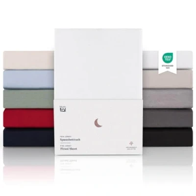 Abbildung von Blumtal Spannbettlaken Premium Topper, Standard 100% Baumwolle, Gummizug: Rundum, (2 Stück), Superweiches Baumwolle mit Rundumgummizug